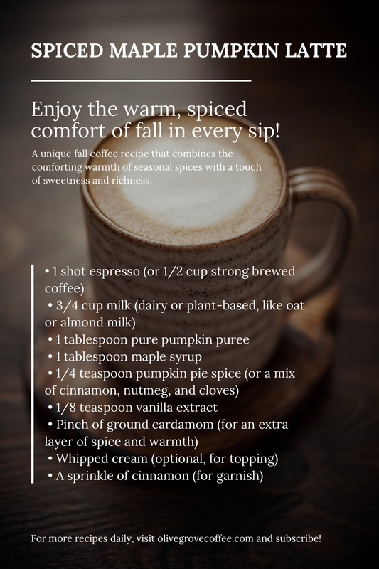 Spiced Maple Pumpkin Latte At Home