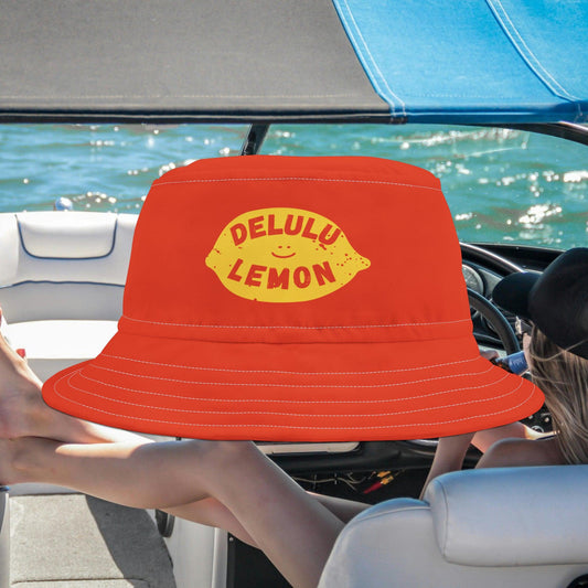 Delulu Lemon Bucket Hat Orange