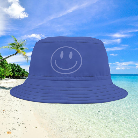 Smiley Face Bucket Hat - Indigo