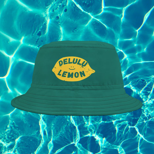 Delulu Lemon Bucket Hat Teal