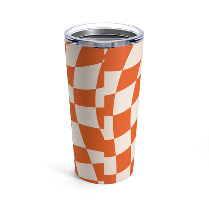 Checkered Celina TX Bobcats Tumbler-Mug-Printify-20oz-Olive Grove Coffee-Eco-friendly stainless steel 20oz tumbler with double-wall insulation-Modern Tumbler- Funky Tumblers - Funny tumblers - Trendy Tumblers - Artistic Tumbler