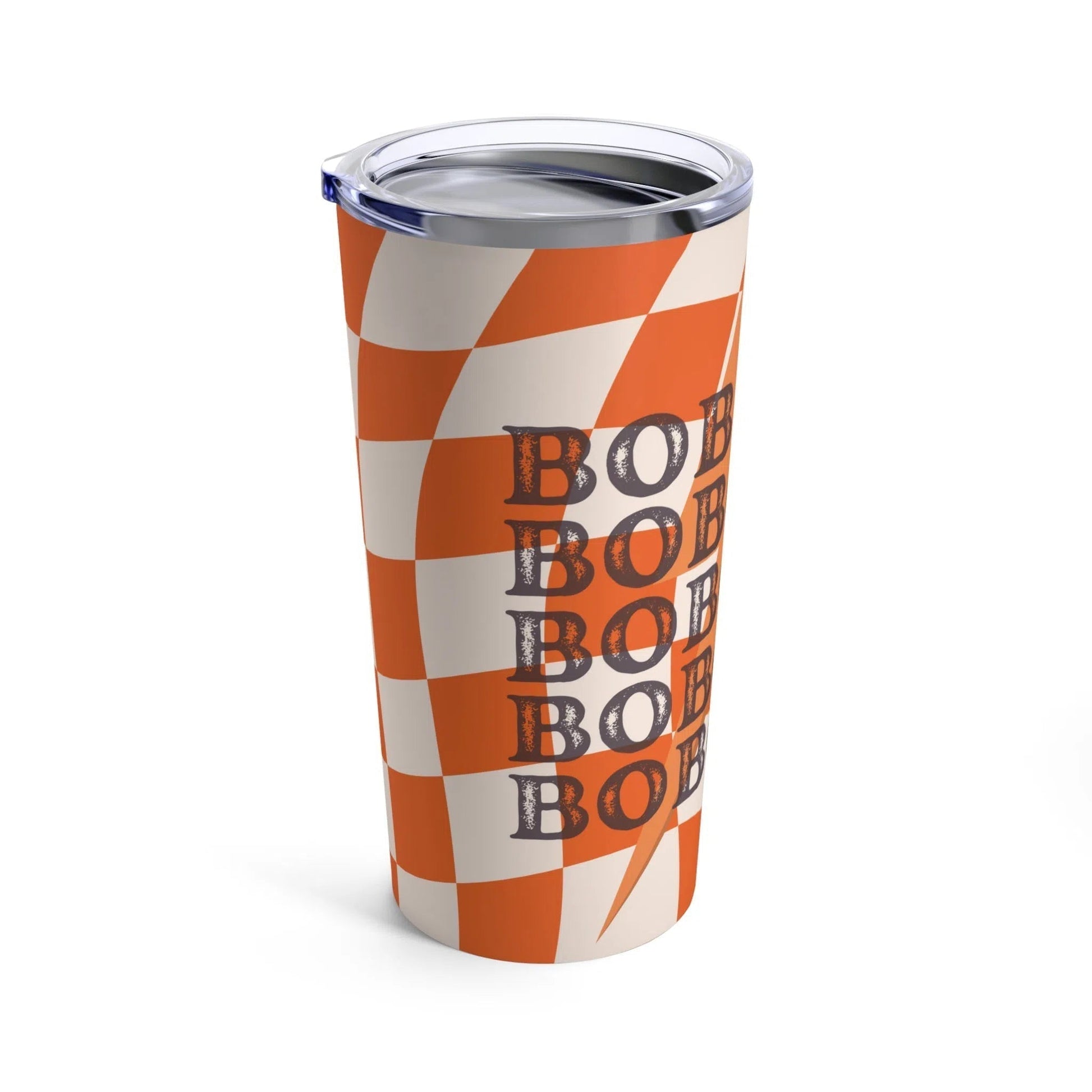 Checkered Celina TX Bobcats Tumbler-Mug-Printify-20oz-Olive Grove Coffee-Eco-friendly stainless steel 20oz tumbler with double-wall insulation-Modern Tumbler- Funky Tumblers - Funny tumblers - Trendy Tumblers - Artistic Tumbler