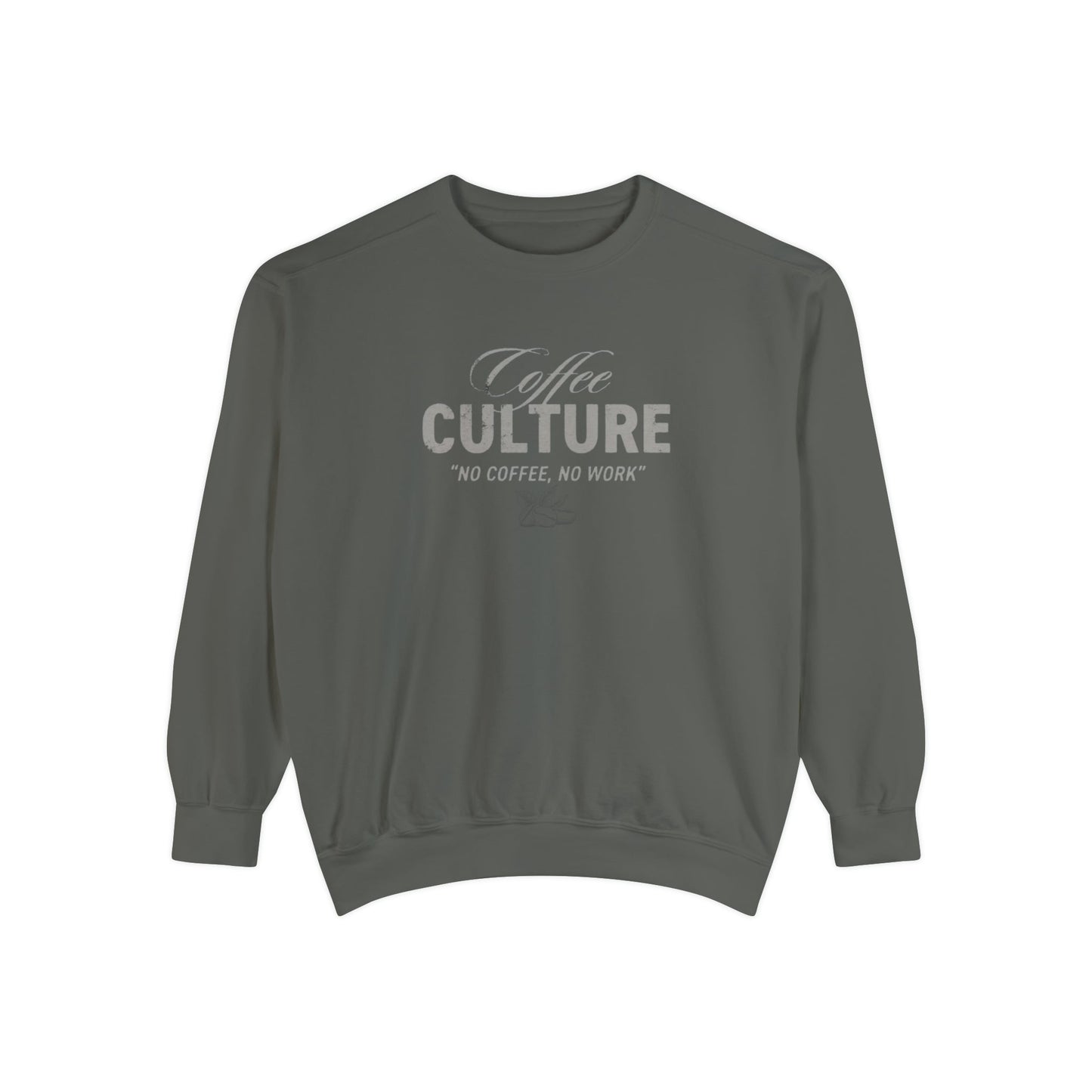 Coffee Culture Unisex Comfort Colors Crewneck Sweatshirt - Olive Grove Coffee