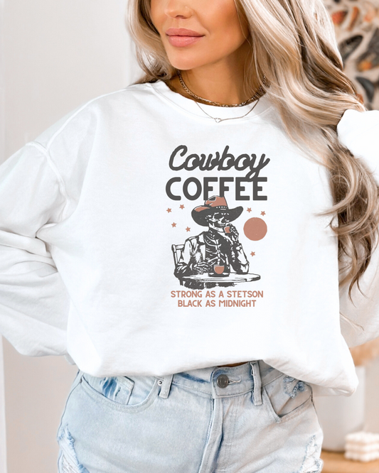Cowboy Coffee Unisex Crewneck Sweatshirt - Olive Grove Coffee