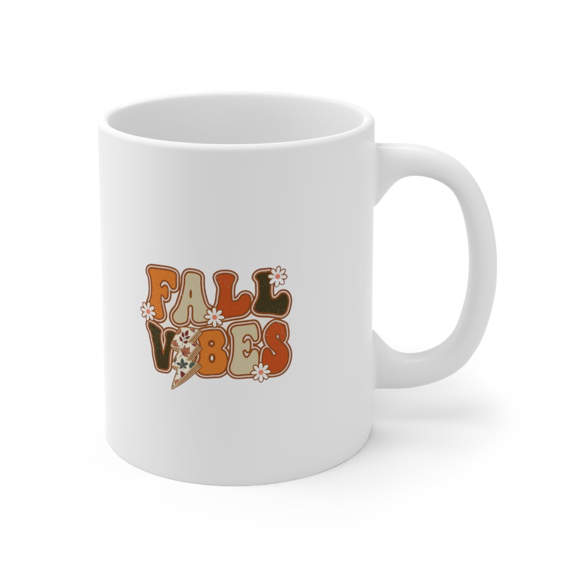 Fall Vibes Ceramic Mug-Mug-Printify-11oz-Olive Grove Coffee-ceramic coffee mugs-Modern mugs- Funky mugs- Funny mugs- Trendy mugs- Artistic mugs