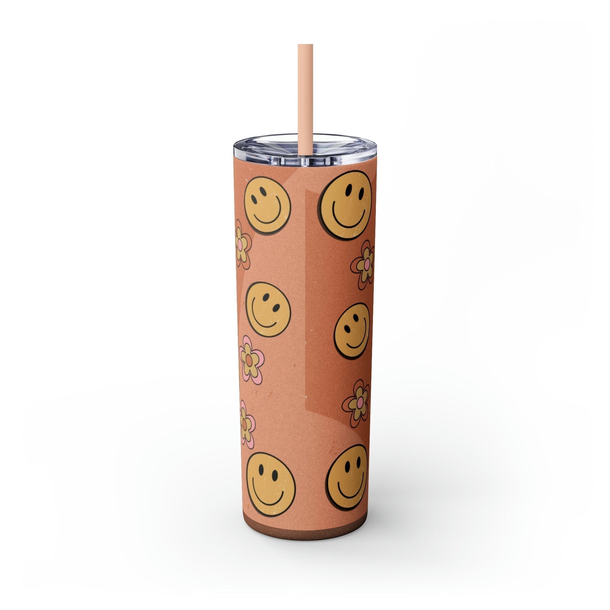 Good Vibes Skinny Tumbler-Mug-Printify-Olive Grove Coffee-Eco-friendly stainless steel 20oz tumbler with double-wall insulation-Modern Tumbler- Funky Tumblers - Funny tumblers - Trendy Tumblers - Artistic Tumbler