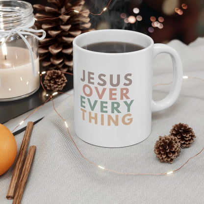 JESUS Ceramic Mug-Mug-Printify-11oz-Olive Grove Coffee-ceramic coffee mugs-Modern mugs- Funky mugs- Funny mugs- Trendy mugs- Artistic mugs