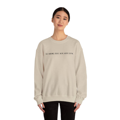 Life happens, coffee helps, books soothe. Crewneck Sweatshirt - Olive Grove Coffee