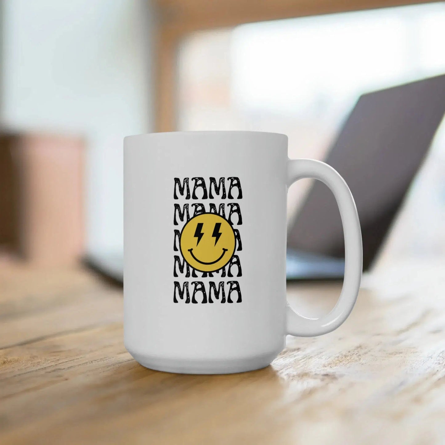 Mama Mama Mama Ceramic Mug-Mug-Printify-15oz-Olive Grove Coffee-ceramic coffee mugs-Modern mugs- Funky mugs- Funny mugs- Trendy mugs- Artistic mugs