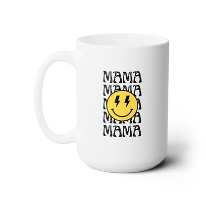 Mama Mama Mama Ceramic Mug-Mug-Printify-15oz-Olive Grove Coffee-ceramic coffee mugs-Modern mugs- Funky mugs- Funny mugs- Trendy mugs- Artistic mugs