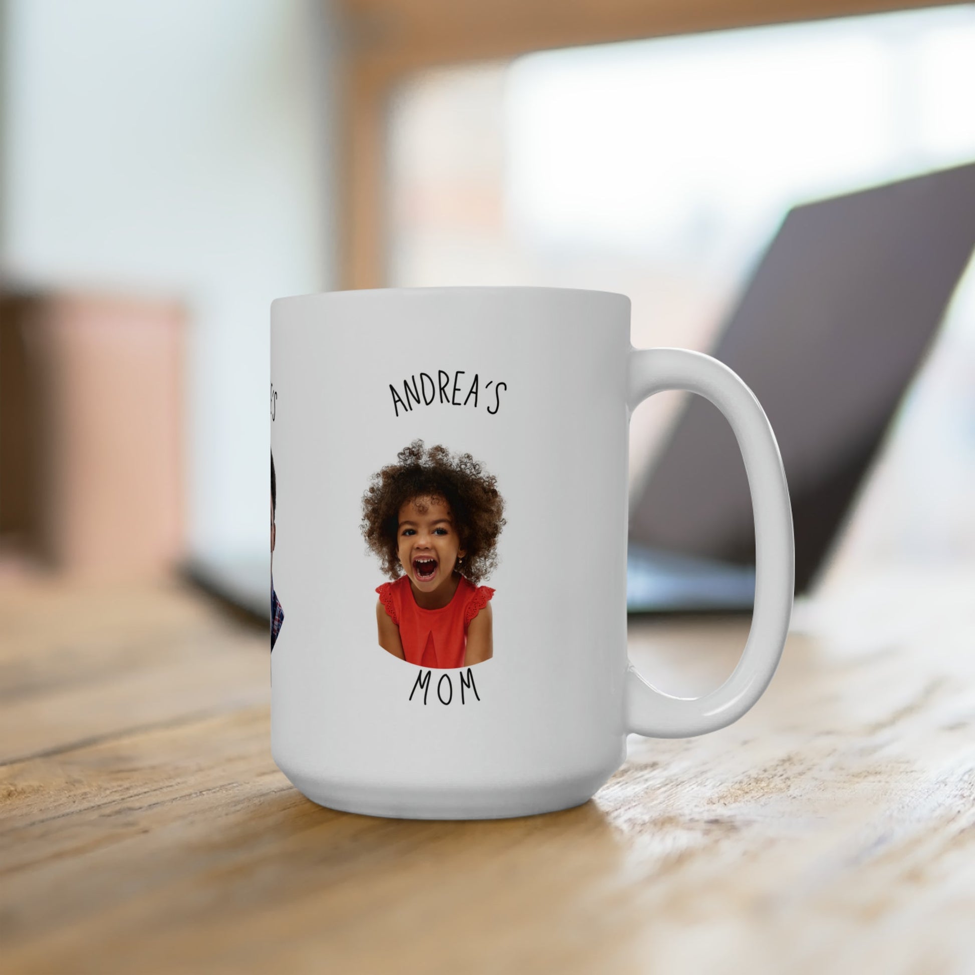 Personalized Children's Faces Ceramic Mug (15oz)-Mug-Printify-15oz-Olive Grove Coffee-ceramic coffee mugs-Modern mugs- Funky mugs- Funny mugs- Trendy mugs- Artistic mugs