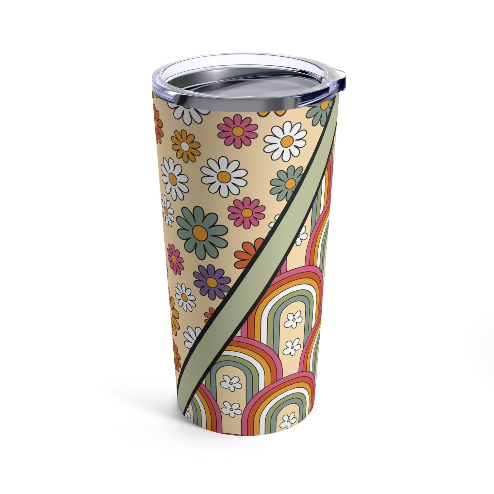 Sleek Tumbler-Mug-Printify-20oz-Olive Grove Coffee-Eco-friendly stainless steel 20oz tumbler with double-wall insulation-Modern Tumbler- Funky Tumblers - Funny tumblers - Trendy Tumblers - Artistic Tumbler