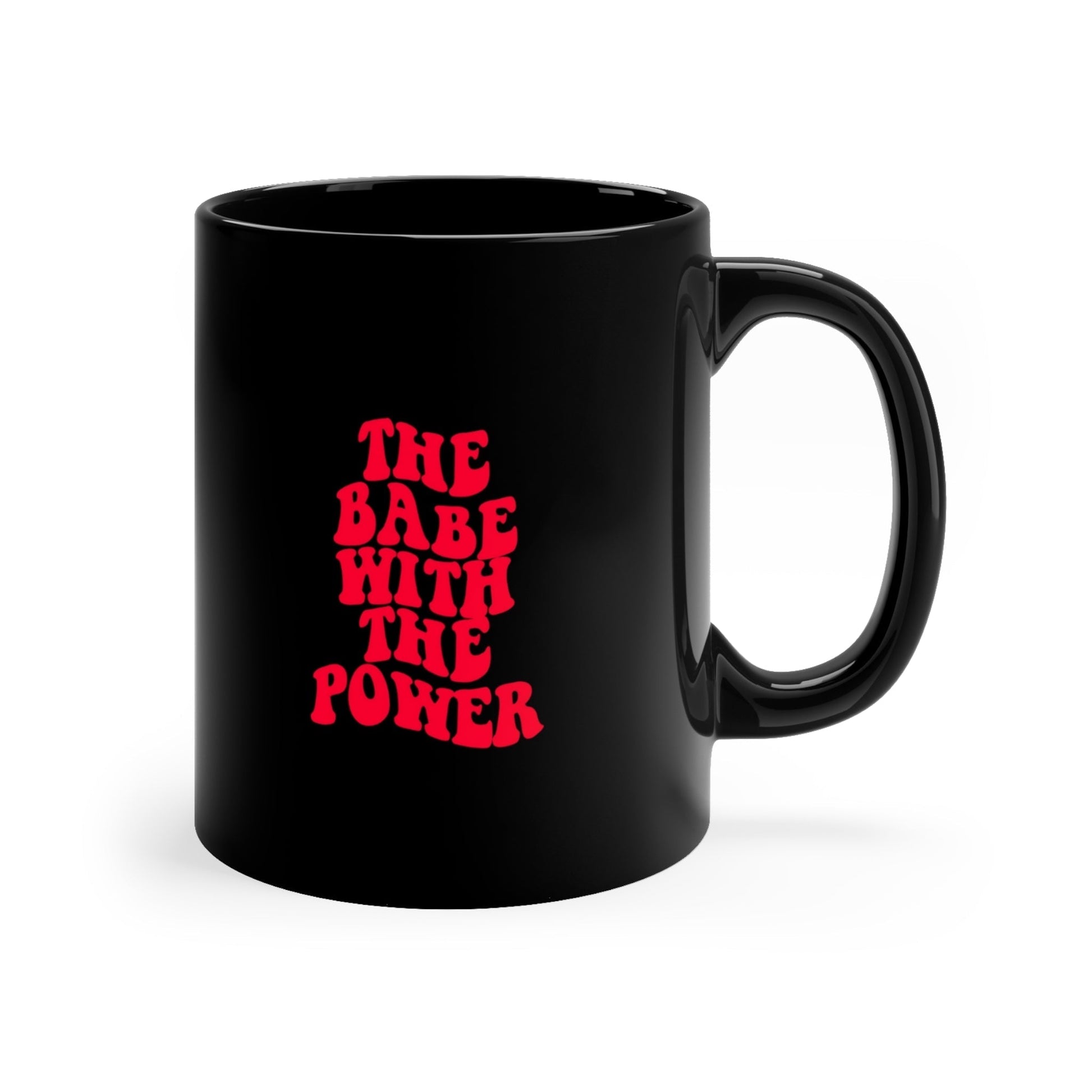 The Babe With the Power Ceramic Mug-Mug-Printify-11oz-Olive Grove Coffee-ceramic coffee mugs-Modern mugs- Funky mugs- Funny mugs- Trendy mugs- Artistic mugs